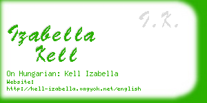 izabella kell business card